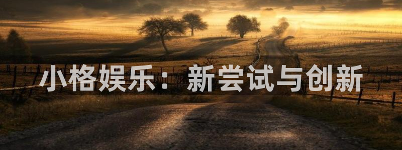 万向娱乐注册登录：小格娱乐：新尝试与创新