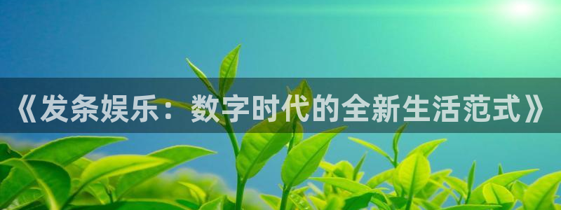 万向娱乐app：《发条娱乐：数字时代的全新生活范式》