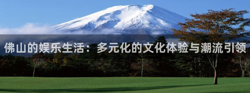 万向娱乐注册：佛山的娱乐生活：多元化的文化体验与潮流引领
